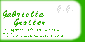 gabriella groller business card